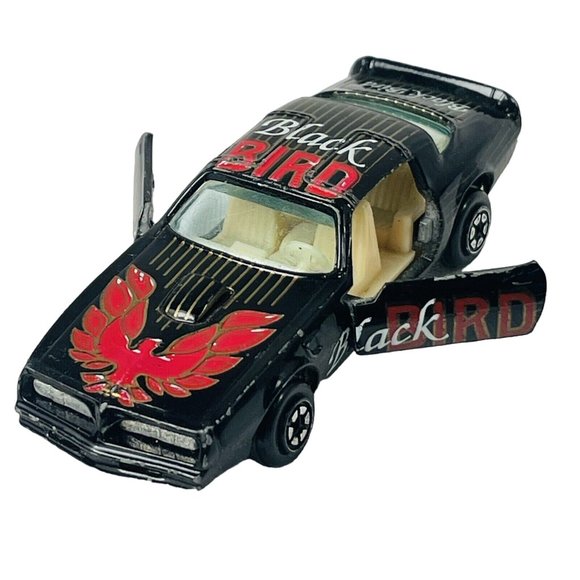 Yatming Black Bird Firebird Trans Am Vintage Diecast Car Vehicle Tan Interior - Picture 1 of 14